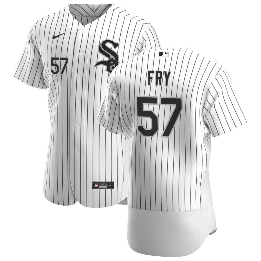 Chicago White Sox 57 Jace Fry Men Nike White Home 2020 Authentic Player MLB Jersey